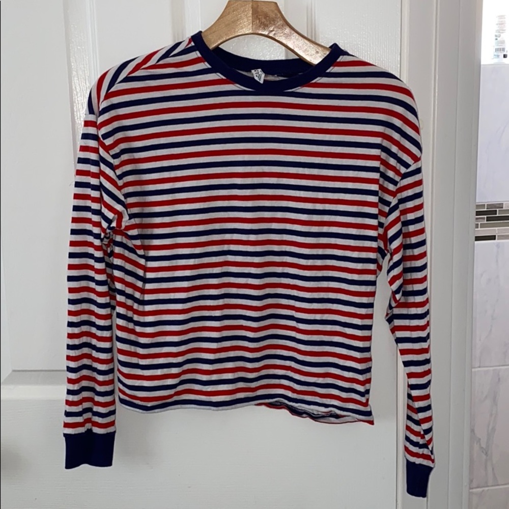 stripped shirt. really comfy.